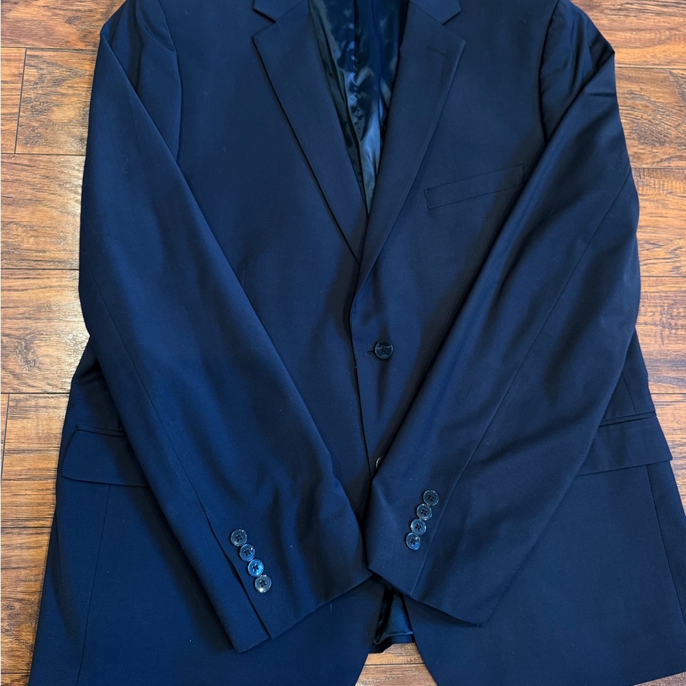 Calvin Klein Men's Dark Navy Single-Breasted Blazer